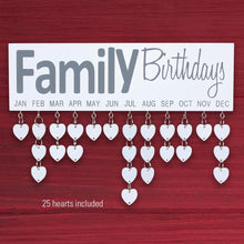 Load image into Gallery viewer, SS - Family Birthday Wood Wall Hanging
