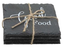 Load image into Gallery viewer, GOOD CHARCOAL SLATE COASTERS
