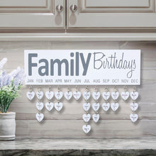 Load image into Gallery viewer, SS - Family Birthday Wood Wall Hanging

