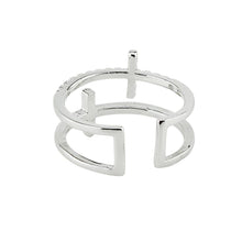 Load image into Gallery viewer, DOUBLE CROSS RING [anillo]
