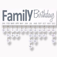 Load image into Gallery viewer, SS - Family Birthday Wood Wall Hanging
